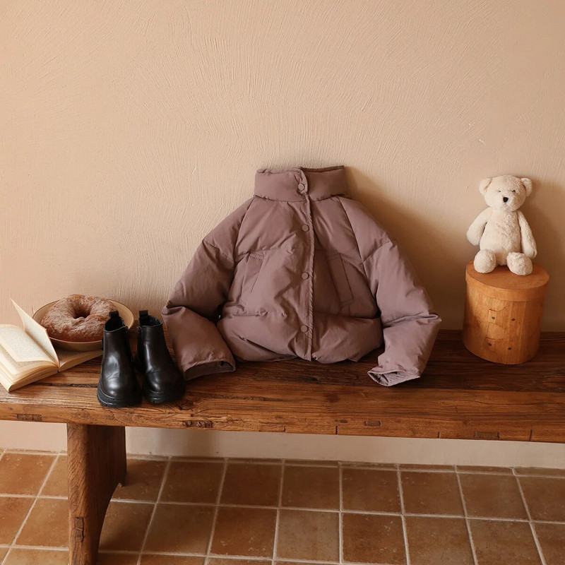 Zimné detské páperové bundy, módne voľné teplé detské vrchné oblečenie, zahusťovacie detské kabáty pre dievčatá a chlapcov, biele kabáty z kačacieho peria