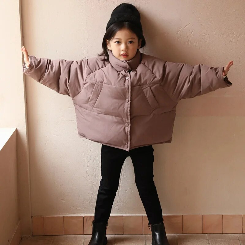 Zimné detské páperové bundy, módne voľné teplé detské vrchné oblečenie, zahusťovacie detské kabáty pre dievčatá a chlapcov, biele kabáty z kačacieho peria