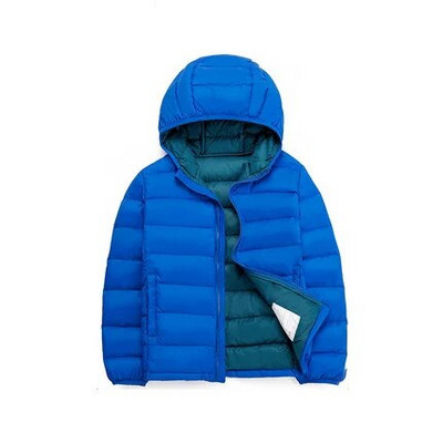 Ľahké detské páperové bundy s kapucňou pre deti od 2 do 14 rokov, jesenné a zimné, pre chlapcov a dievčatá, prenosné, vetruodolné, páperové kabáty