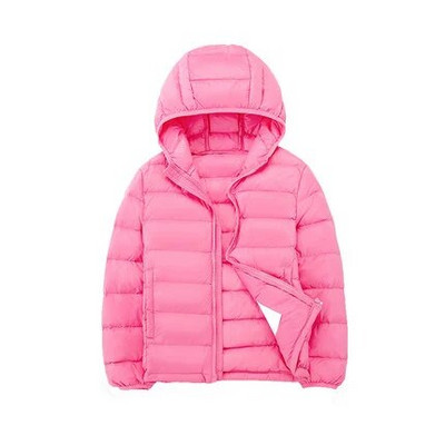Ľahké detské páperové bundy s kapucňou pre deti od 2 do 14 rokov, jesenné a zimné, pre chlapcov a dievčatá, prenosné, vetruodolné, páperové kabáty