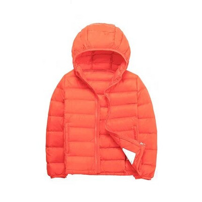 Ľahké detské páperové bundy s kapucňou pre deti od 2 do 14 rokov, jesenné a zimné, pre chlapcov a dievčatá, prenosné, vetruodolné, páperové kabáty