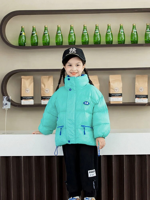 Laste sügis- ja talvepuuvillased riided poiste ja tüdrukute mantel Laste mantel 2023. aasta talvine lastele Korea talvine välispolster