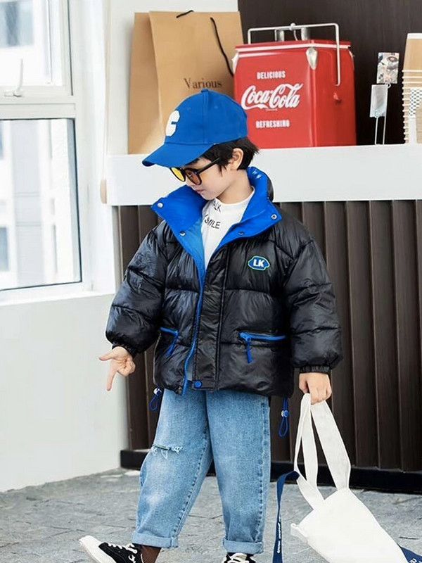 Laste sügis- ja talvepuuvillased riided poiste ja tüdrukute mantel Laste mantel 2023. aasta talvine lastele Korea talvine välispolster