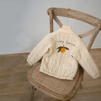 Детско яке за момче, палто за момиче, зимно есенно поларено памучно топли външни дрехи за деца