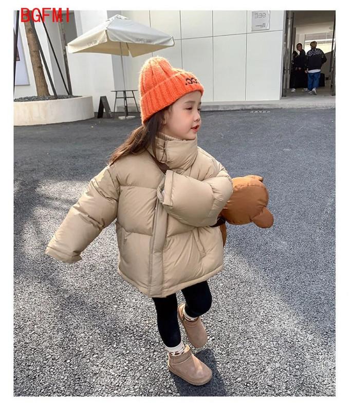 2023 Kórejské detské vrchné oblečenie pre dievčatá Zimný kabát Detská zimná bunda s výplňou pre batoľatá dievčatá Zahusťuje teplé