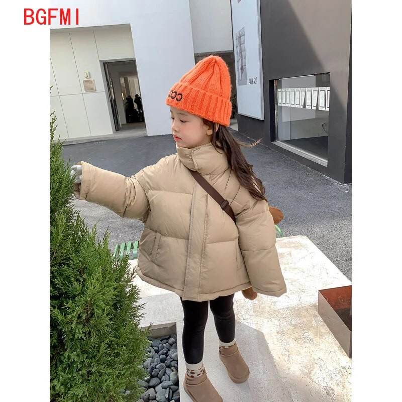 2023 Kórejské detské vrchné oblečenie pre dievčatá Zimný kabát Detská zimná bunda s výplňou pre batoľatá dievčatá Zahusťuje teplé