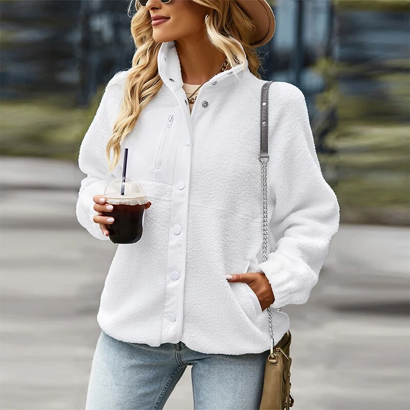 Keerulise kraega lapiline jakk naistele 2023, põhjus, avar tänavariietus, soliidne ülerõivas, kevadine reväär, nööbid, mantlid