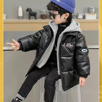 Χειμερινό μπουφάν για αγόρι Κορεάτης σχεδιαστής Χειμερινό μπουφάν 2024 Χειμερινό νέο μπουφάν για αγόρια Παιδικά πάρκα για αγόρια Κορυφαία παιδικά ρούχα