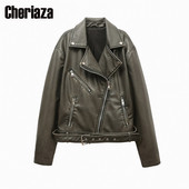 vintage mosott bőrkabát női bőr mozdony típusú PU kabát női kabát felső casaco de couro feminino chaqueta mujer