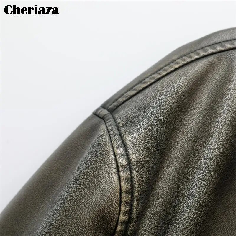 vintage mosott bőrkabát női bőr mozdony típusú PU kabát női kabát felső casaco de couro feminino chaqueta mujer