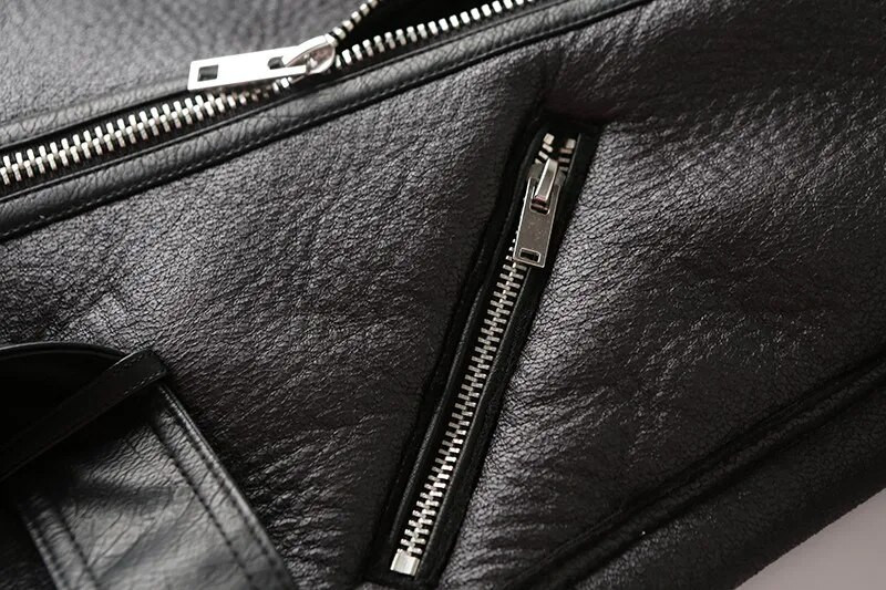 ZVRI Uus 2023. aasta naiste jope eriti paksu sooja ja eriti paksu lambasulgede kunstkarusnahaga ratturiga.