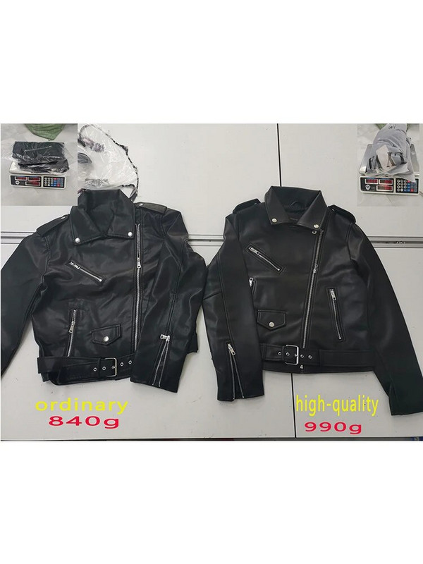 FMFSSOM Jarná jesenná dámska bunda s výstrihom do V z umelej kože, minimalistický neutrálny štýl, hnedá motocyklová bunda z PU, streetwear