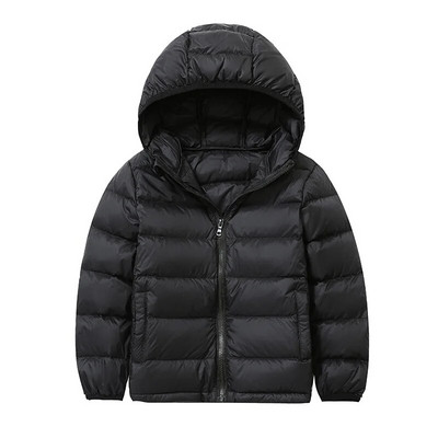 2-16 ani Jachete rezistente la vânt de iarnă pentru băieți, ultra-ușoare, pentru copii, paltoane din puf de rață, cu glugă pentru copii, jachete cu pene, haine pentru fete