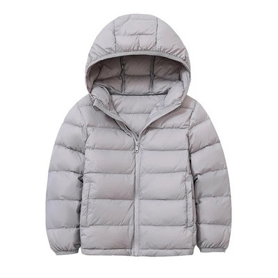 2-16 ani Jachete rezistente la vânt de iarnă pentru băieți, ultra-ușoare, pentru copii, paltoane din puf de rață, cu glugă pentru copii, jachete cu pene, haine pentru fete