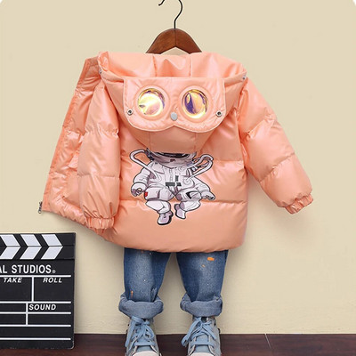 1-12-aastane poiss, laps sulejope talveriided soojad lumeülikonnad paksud lapsed beebipoisi kapuutsiga mantel Pealisriided kostüüm Doudoune Fille