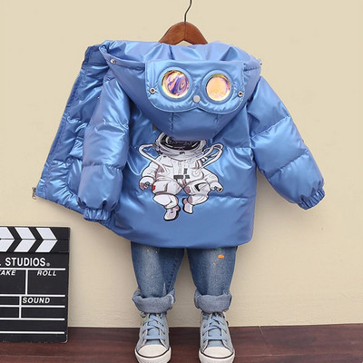 1-12-aastane poiss, laps sulejope talveriided soojad lumeülikonnad paksud lapsed beebipoisi kapuutsiga mantel Pealisriided kostüüm Doudoune Fille