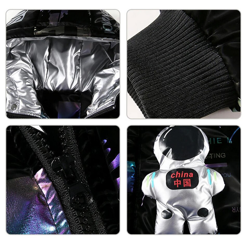 1-12-aastane poiss, laps sulejope talveriided soojad lumeülikonnad paksud lapsed beebipoisi kapuutsiga mantel Pealisriided kostüüm Doudoune Fille