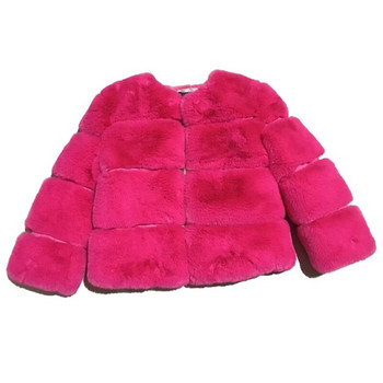 Νέο χειμερινό γούνινο παλτό για κορίτσια Κομψά μπουφάν από ψεύτικη γούνα για έφηβη Χοντρά παλτό Ζεστά πάρκα Παιδικά εξωτερικά ρούχα 1-10 ετών Κοριτσίστικα ρούχα