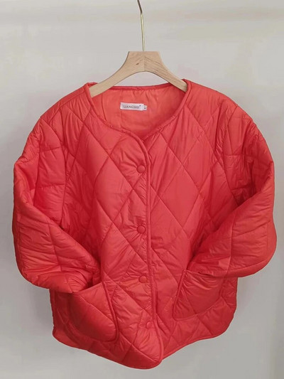 Naiste rõivad 2023 Sügis-talv Uus tepitud jope vaba vabaaja kaelaga naiste mantlid Tänavamood Mitmekülgsed pikkade varrukatega topid