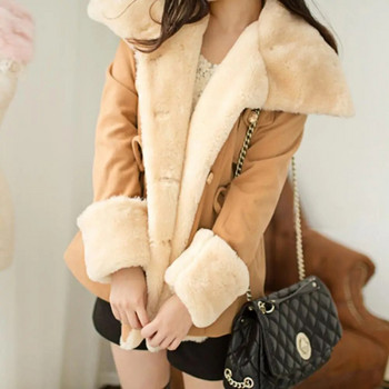 Дамско зимно палто, което поддържа топлината, двуредно меко термално жилетка Ежедневно дамско палто за ежедневно носене