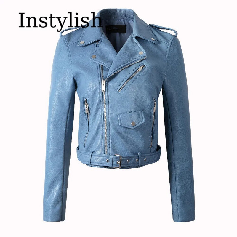 Jachetă elegantă din piele PU pentru femei, toamnă iarnă, cu mânecă lungă, cu rever, haină din piele artificială, vintage, Harajuku, cu fermoar, jachetă pentru motocicletă