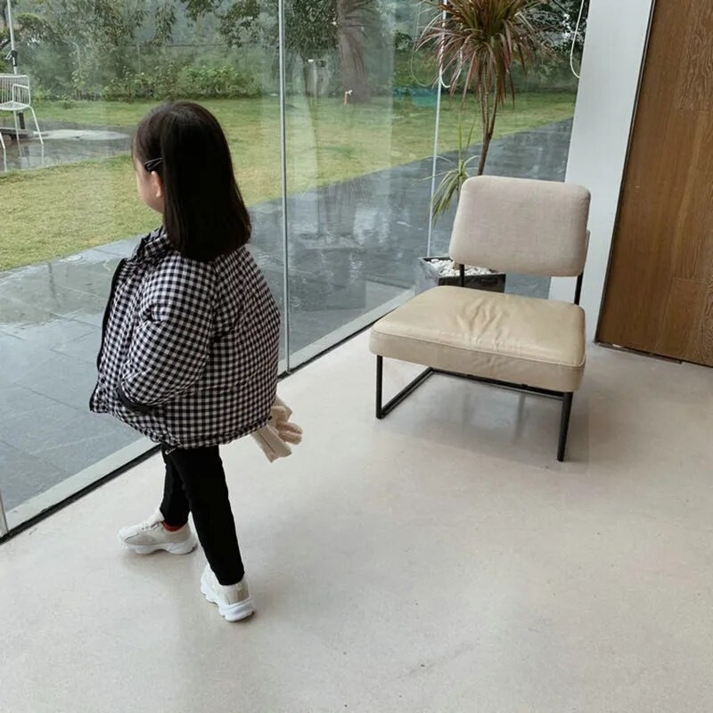 Lányok pamut párnázott kabát téli kabát új vastag gyermekruházat gyerek baba kabát Kétoldalas viselet kabát