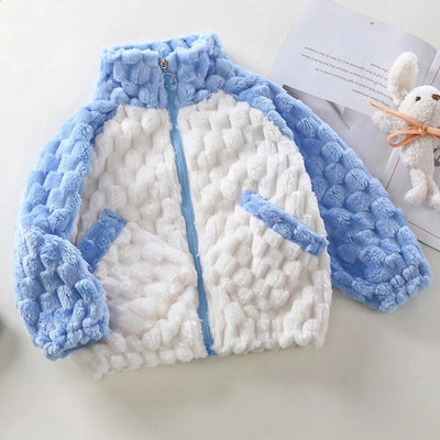 Palton cald din bumbac cu glugă de iarnă, prelungit, băieți, fete, 2-9 ani, jachetă îngroșată 2023, îmbrăcăminte nouă de modă coreeană pentru copii