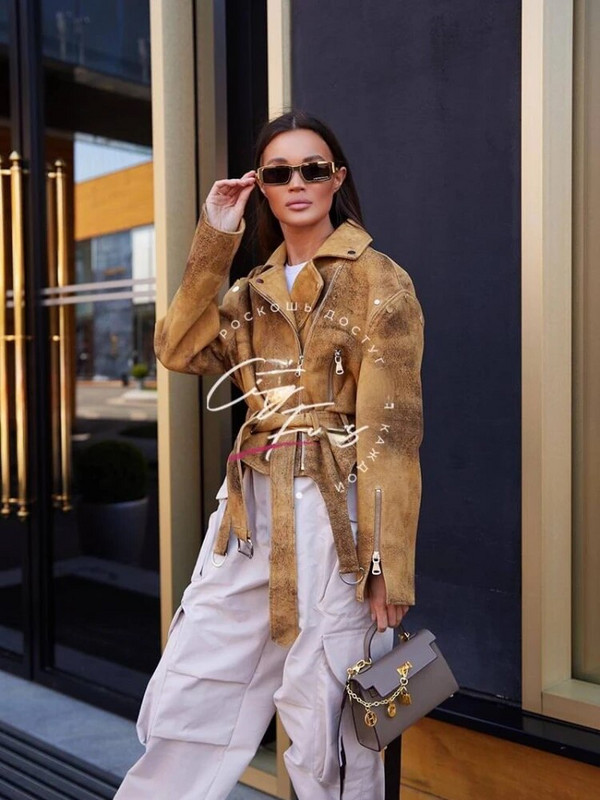 RR2763 Vintage ψεύτικη δερμάτινη πλεξούδα με απομιμήσεις ιμάντες μπουφάν Γυναικεία μόδα σουέτ Μωβ δερμάτινο μπουφάν με κούφια έξω ώμου