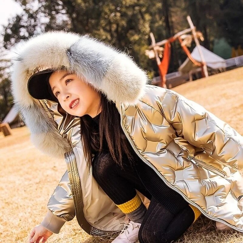 Παιδικά Ρούχα Χειμώνας Ζεσταίνονται Βαμβακερά Ρούχα Μπουφάν Κοριτσίστικα Πανωφόρια Παλτό Παχύ Αδιάβροχο Χιονοστιβάδα 4 6 8 9 10 12 14 Χρόνια