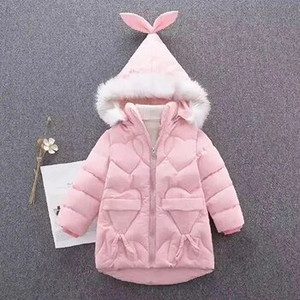 Laikyti šiltą Žieminė striukė mergaitėms Kailis Madingi Neperšlampami Blizgūs gobtuvai Vaikiški Viršutiniai Drabužiai 5–14 m. paauglių vaikų parkas