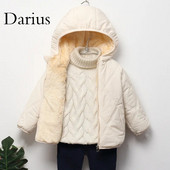 Detské kabáty, zimné zahusťovacie bundy pre chlapcov, teplé plyšové vrchné oblečenie, dievčenské kožušinové bundy s kapucňou, oblečenie pre batoľatá a deti, snežný overal