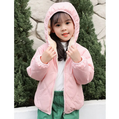 Detské kabáty, zimné zahusťovacie bundy pre chlapcov, teplé plyšové vrchné oblečenie, dievčenské kožušinové bundy s kapucňou, oblečenie pre batoľatá a deti, snežný overal