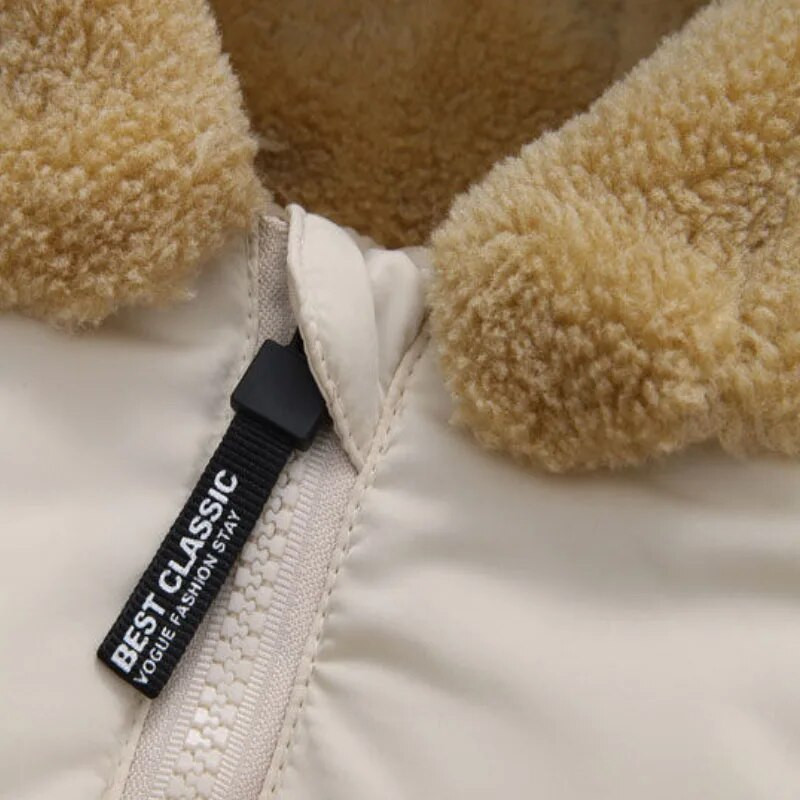 Talvine karusnahast krae soe jope sulejope poiste tüdrukute riided paksendatud 2-7a beebi mood Korea versioon lasteriided