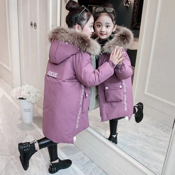 Νέο παιδικό μπουφάν για κορίτσι χοντρό 9 χειμωνιάτικο 8 παλτό Μόδα Πάρκα με κουκούλα Εξωτερικά ρούχα για παιδιά Κοριτσίστικα ρούχα 4 7 12 10 14 ετών
