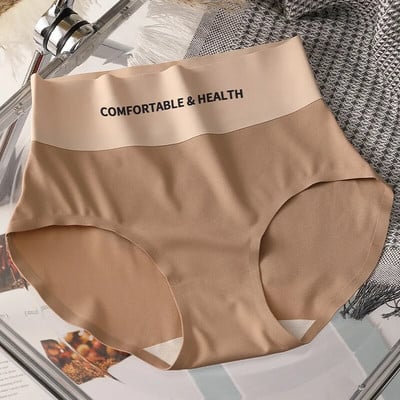 Neviditeľné nohavičky z ľadového hodvábu, dámske bezšvové nohavičky, ultratenké spodné prádlo s vysokým pásom, pevné a pohodlné spodné prádlo, nové