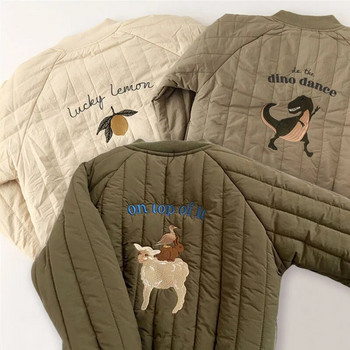 Παιδικά ρούχα 1-6Y Φθινοπωρινό παχύρρευστο βαμβακερό μπουφάν για μωρό Παιδικό ζεστό παλτό νήπιο Παιδικά ρούχα έξω από παιδιά Χειμερινά ρούχα
