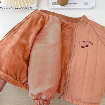 Παιδικά ρούχα 1-6Y Φθινοπωρινό παχύρρευστο βαμβακερό μπουφάν για μωρό Παιδικό ζεστό παλτό νήπιο Παιδικά ρούχα έξω από παιδιά Χειμερινά ρούχα