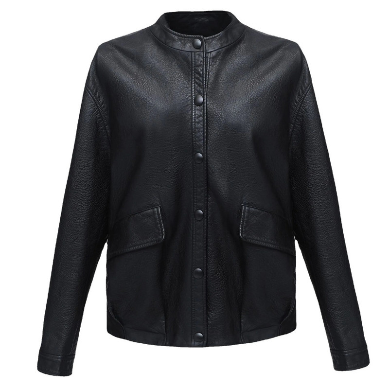 2023 Άνοιξη γνήσιο Γυναικείο μακρυμάνικο με λαιμόκοψη Πραγματικό μπουφάν Aviator Γυναικεία  Νέα εξωτερικά ενδύματα