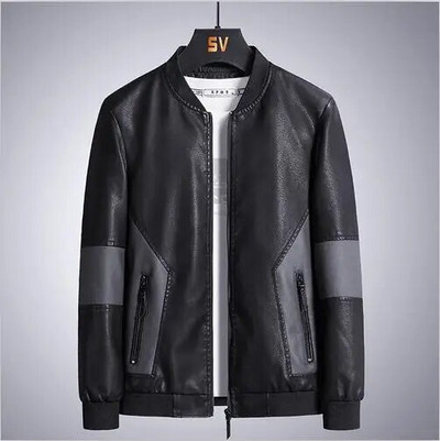 Sügis uus meeste PU mantel suur nahktagi Meeste mood Mootorratta ülerõivad S-5XL 6XL 7XL 8XL Meeste mantel