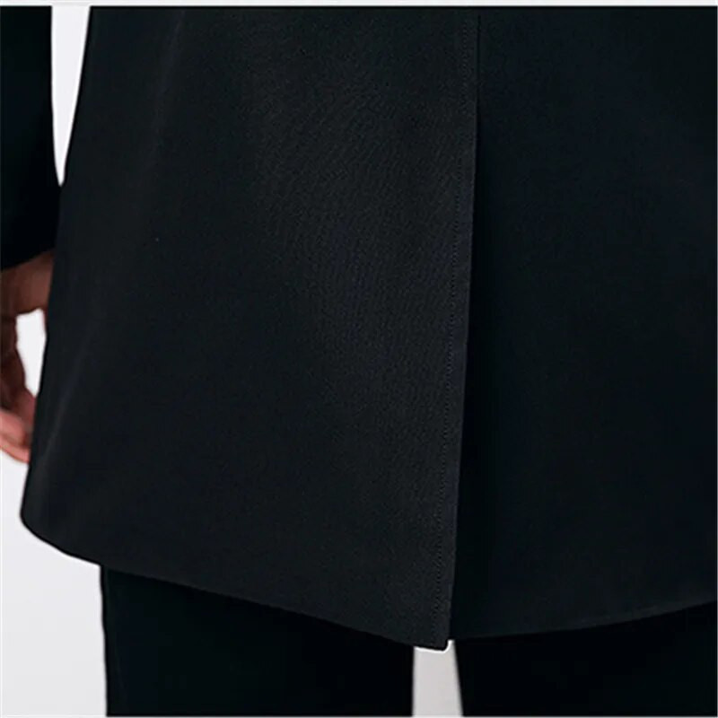 Nauja pavasario rudens mada Trench Vyrų prekės ženklo laisvalaikio nuo vėjo paltas Vienspalvis ilgas vyriškas striukės su apykakle Viršutiniai drabužiai Vyras