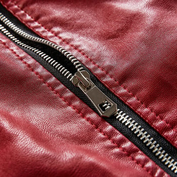 2023 Мъжко есенно яке Bomber Biker Zipper Motorcycle Faux Fur Coat Мъжко руно Pilot Vintage добро качество PU кожено яке