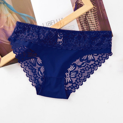 WarmSteps Chiloți sexy de damă, lenjerie de dantelă dulce pentru femei, slip din bumbac, cu picioarele, lenjerie pentru femeie, chiloți cu talie joasă