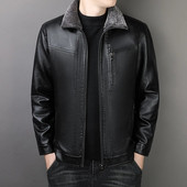 naujas vyriškas karvės odos paltas.Natūralios kokybės vyriška natūrali Odinė striukė vintažinės odos drabužių striukė vyrams odinė