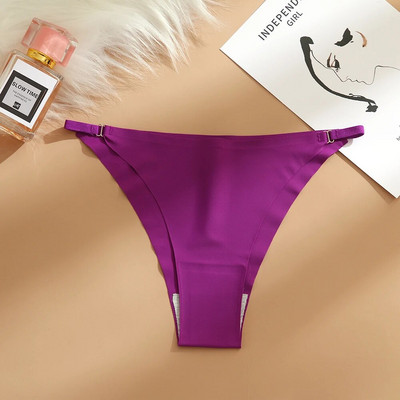 Chiloți sexy pentru femei Tentation Bikini fără sudură Lenjerie de corp pentru femeie curea subțire Tanga pentru femei Slip de modă Elasticitate Lenjerie