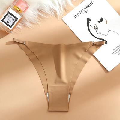 Chiloți sexy pentru femei Tentation Bikini fără sudură Lenjerie de corp pentru femeie curea subțire Tanga pentru femei Slip de modă Elasticitate Lenjerie