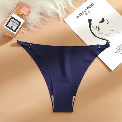 Chiloți sexy pentru femei Tentation Bikini fără sudură Lenjerie de corp pentru femeie curea subțire Tanga pentru femei Slip de modă Elasticitate Lenjerie