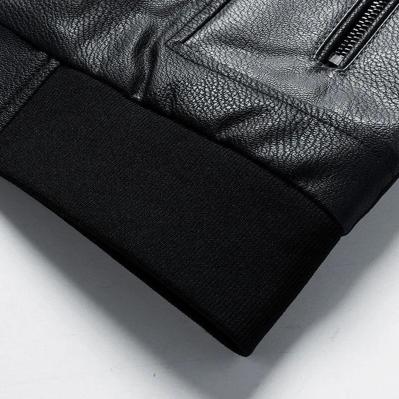 Jachete de lux din PU bărbați, primăvară, toamnă, patchwork, jachetă din piele, haină pentru bărbați, ocazional, cu gâtul în formă de O, îmbrăcăminte plus dimensiune 7XL HA128