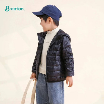 Леко детско пухено яке, палто с дълъг ръкав и качулка, детско пухено яке, дебели топли зимни паркове за деца, момчета и момичета