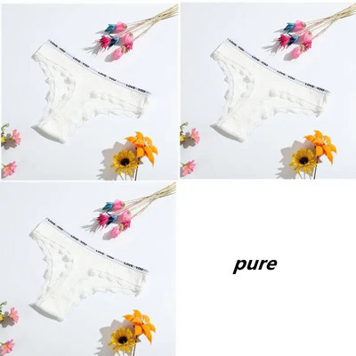 3-osalised stringid puuvillased seksikad naiste aluspüksid Naiste aluspesu madala vöökohaga ühevärvilised lühikesed püksid must nähtamatu aluspesu pits pits T-st