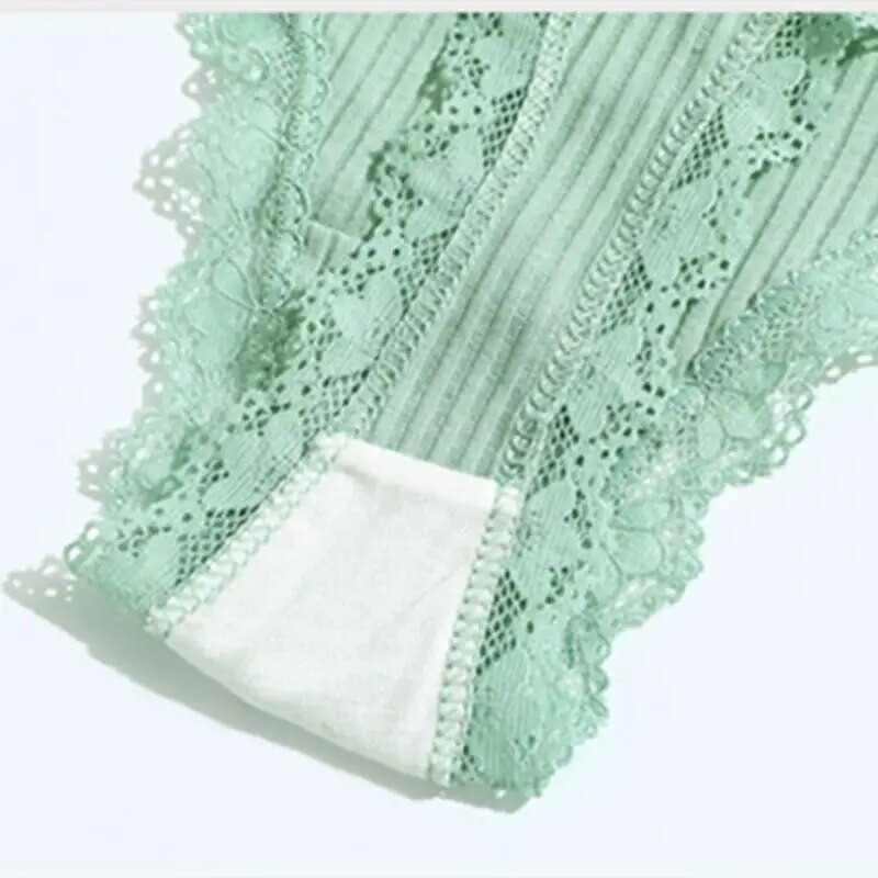 3-osalised stringid puuvillased seksikad naiste aluspüksid Naiste aluspesu madala vöökohaga ühevärvilised lühikesed püksid must nähtamatu aluspesu pits pits T-st